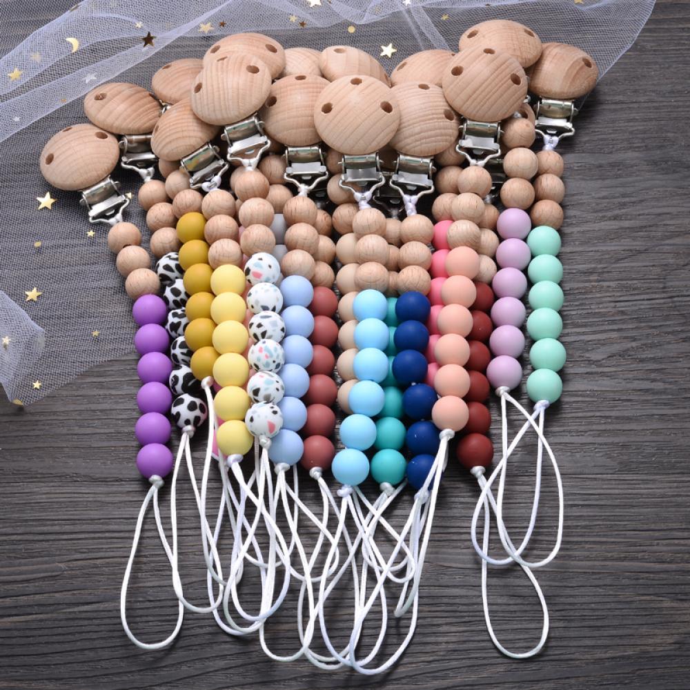 Baby Food Mixer - Baby Beech Pacifier Clip Round Colorful