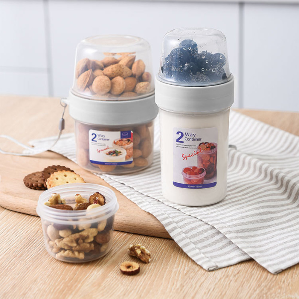 Baby Food Prep Containers - Portable Double Layer Food Storage Case