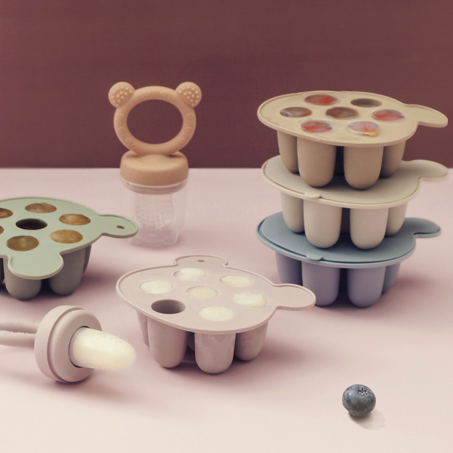 Baby Food Ideas - Baby Ice Cream Pops Silicone Mold