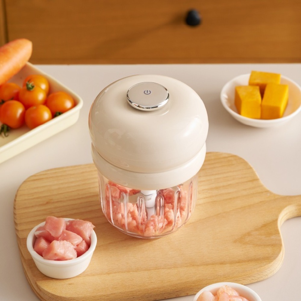 Baby Food Maker - 350ml Electric Garlic Chopper Wireless USB