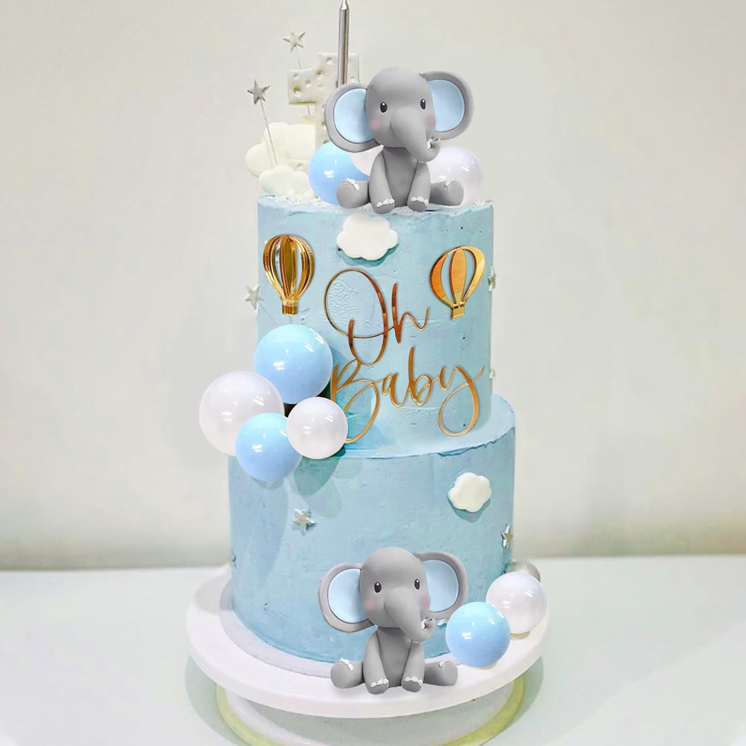 Elephant Cake Decoration Baby  - Baby Food Mixer 评论和价格
