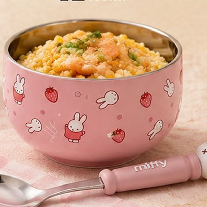 Cartoon Kawaii Miffy Stainless - Baby Food Japan 评论和价格