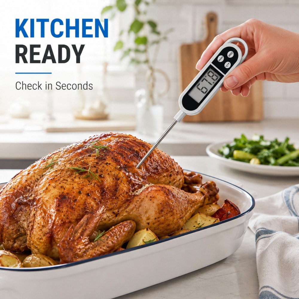 Digital Probe Thermometer Wide - Baby Food With Meat 评论和价格