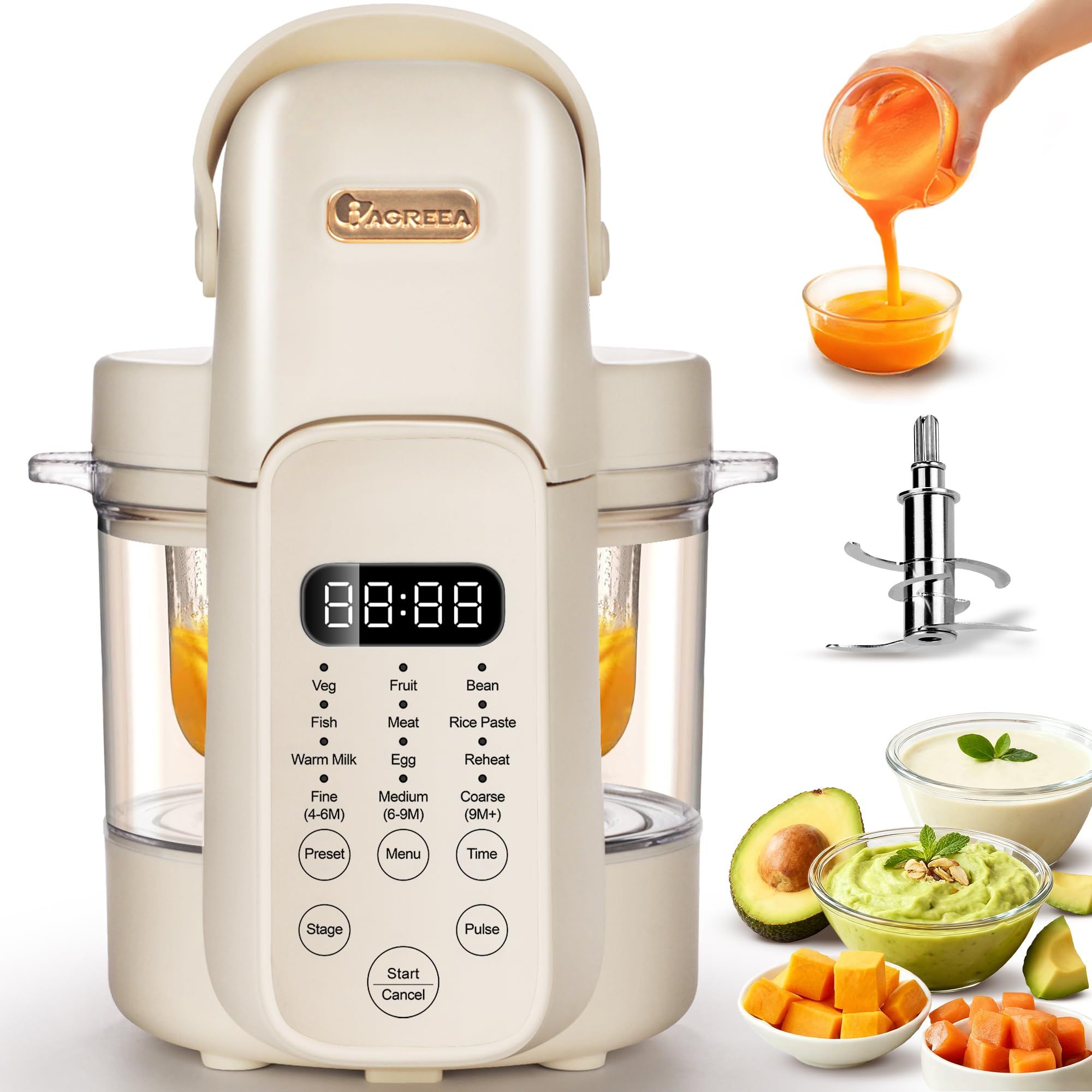 9 in 1 Baby Food Maker,Auto Gl - Baby Food Blender And Steamer 评论和价格