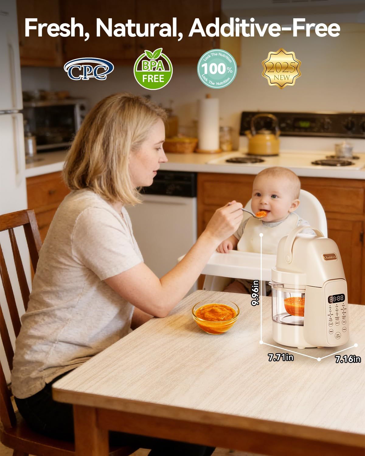 9 in 1 Baby Food Maker,Auto Gl - Baby Food Blender And Steamer 评论和价格