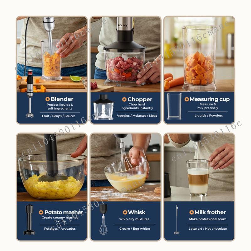6-in-1  1200W Powerful Hand Bl - Baby Food Mixer 评论和价格