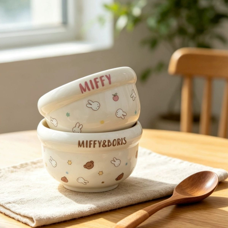 Cartoon Kawaii Miffy New Ceram - Baby Food Japan 评论和价格