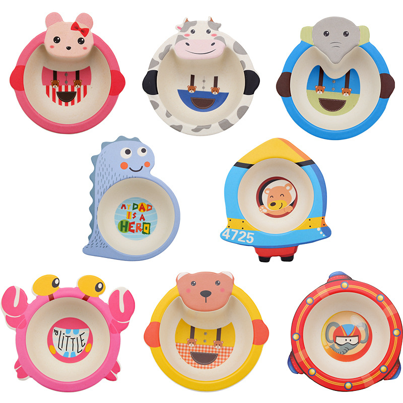 Cartoon Baby Feeding Bowl Bamb - Baby Food Healthy 评论和价格