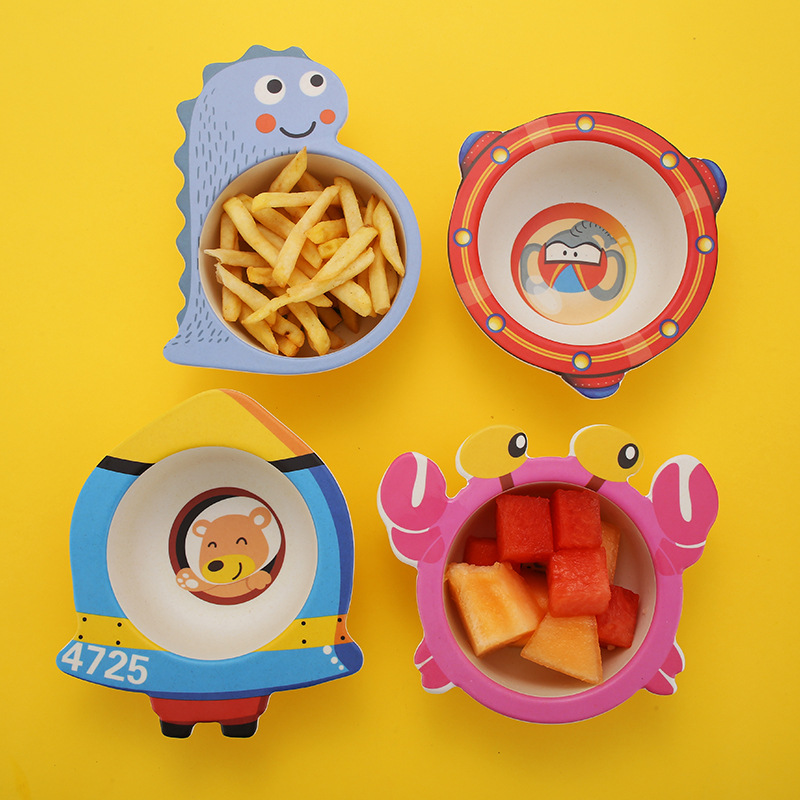 Cartoon Baby Feeding Bowl Bamb - Baby Food Healthy 评论和价格