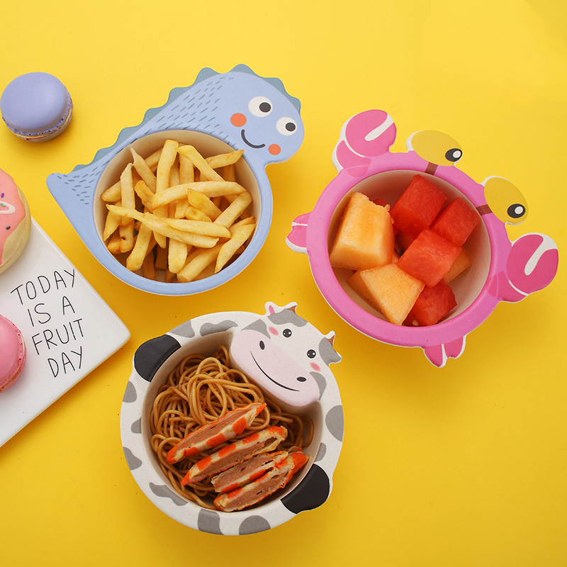 Cartoon Baby Feeding Bowl Bamb - Baby Food Healthy 评论和价格