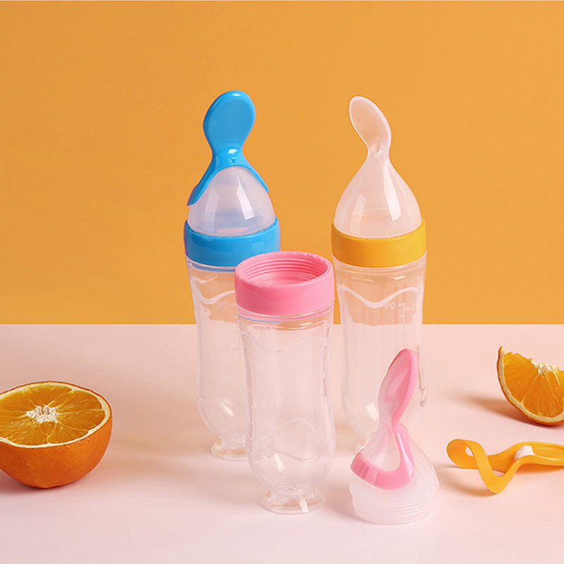 Squeezing Feeding Bottle Silic - Baby Rice Food 评论和价格