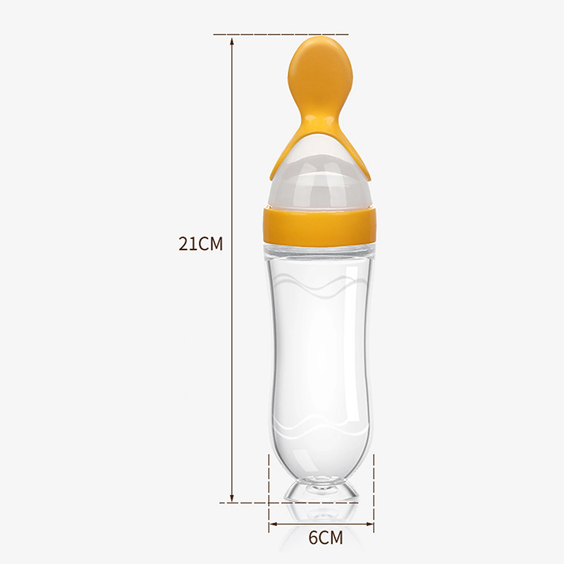 Squeezing Feeding Bottle Silic - Baby Rice Food 评论和价格