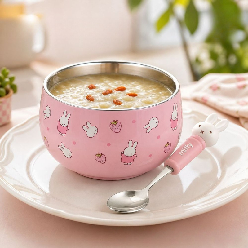 Cartoon Kawaii Miffy Stainless - Baby Food Japan 评论和价格