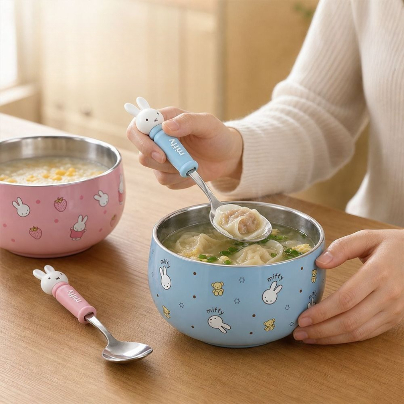 Cartoon Kawaii Miffy Stainless - Baby Food Japan 评论和价格