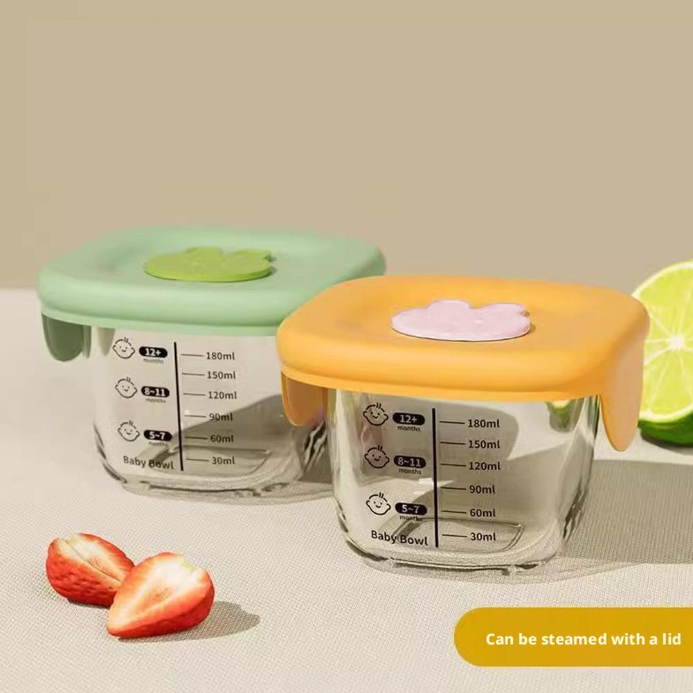 2PCS Glass Steaming Bowl Baby  - Baby Food Prep Containers 评论和价格