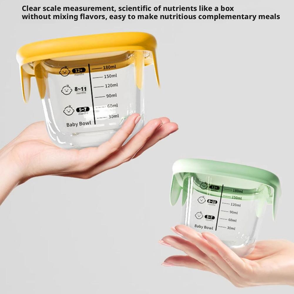 2PCS Glass Steaming Bowl Baby  - Baby Food Prep Containers 评论和价格