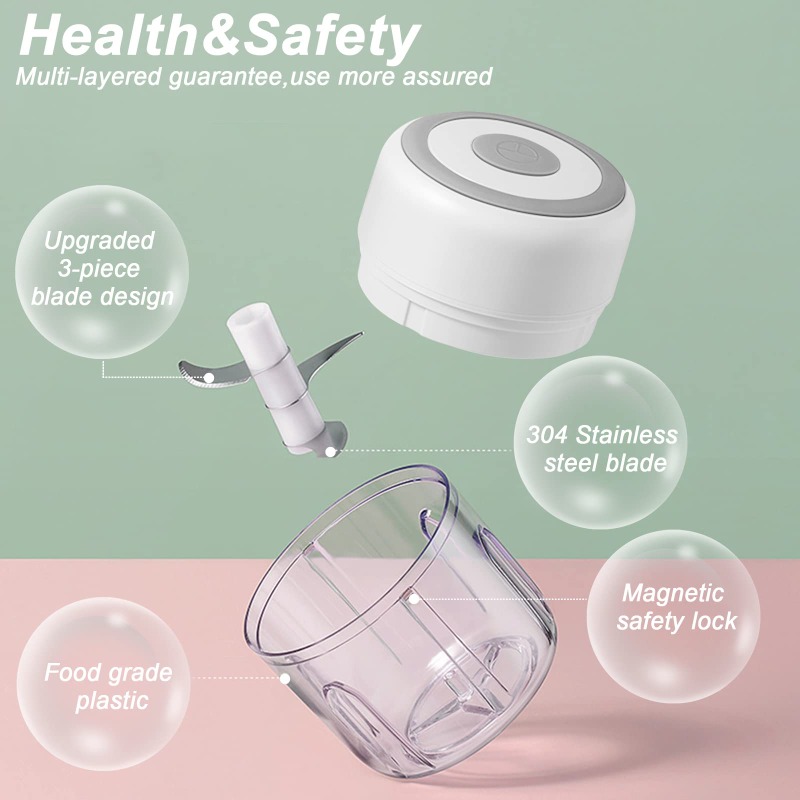 250ML Electric Garlic Grinder  - Baby Food Mixer 评论和价格
