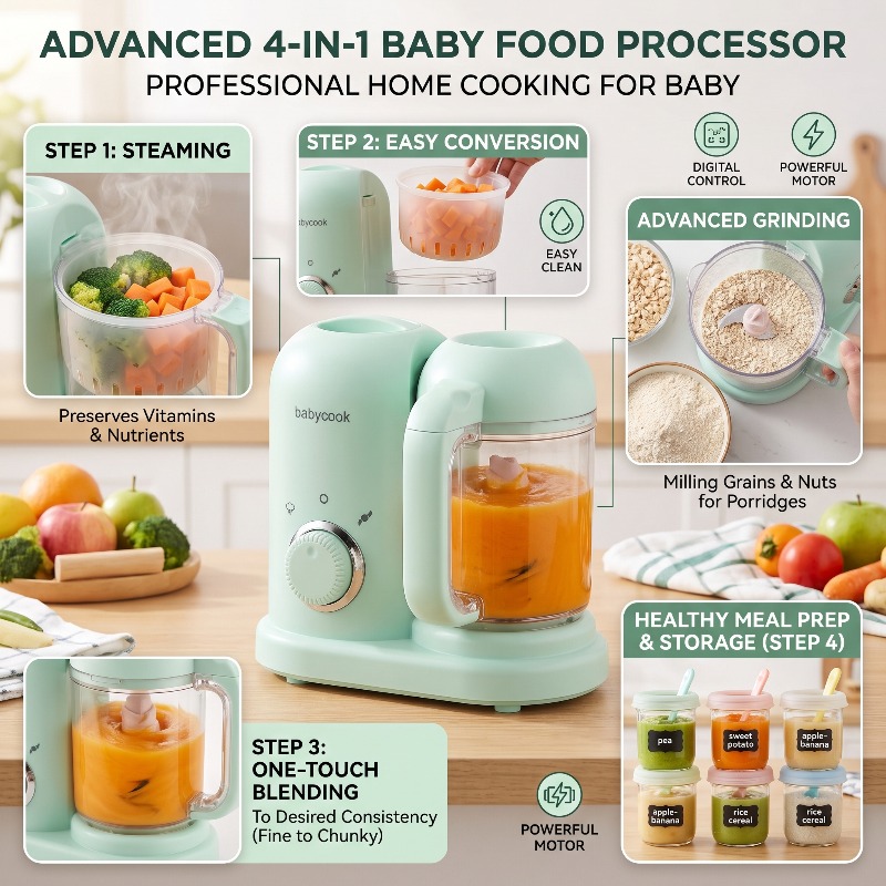 Multi-Function High-precision  - Baby Food Blender And Steamer 评论和价格