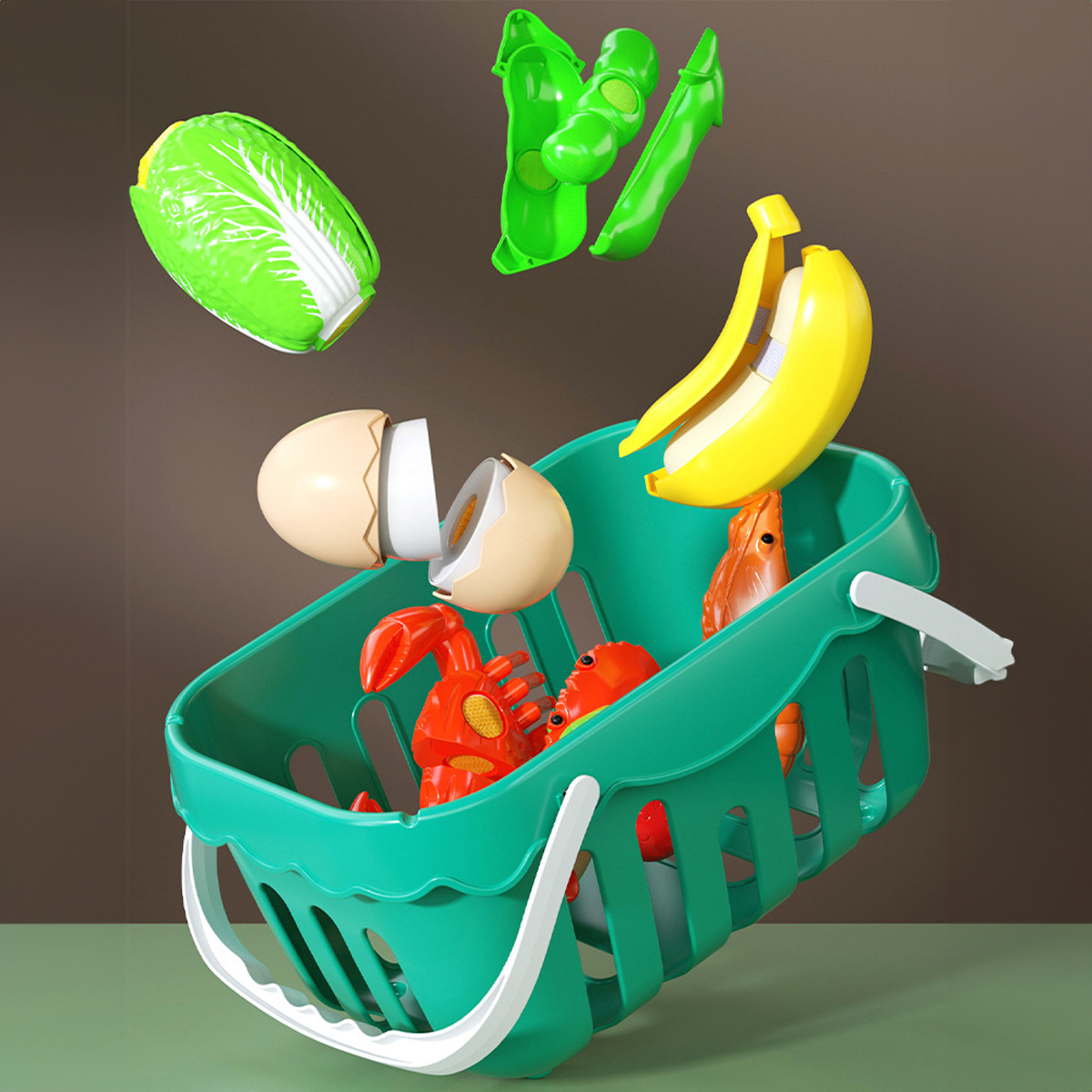 Cutting Play Food Toys Kitchen - Baby Food Quantity 评论和价格