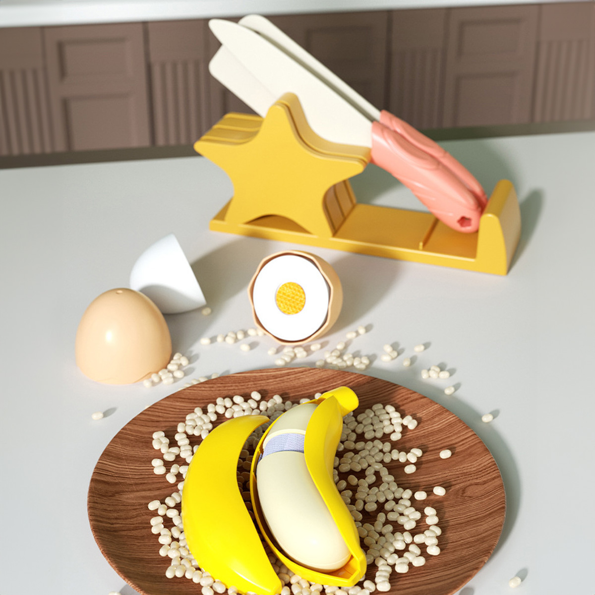 Cutting Play Food Toys Kitchen - Baby Food Quantity 评论和价格