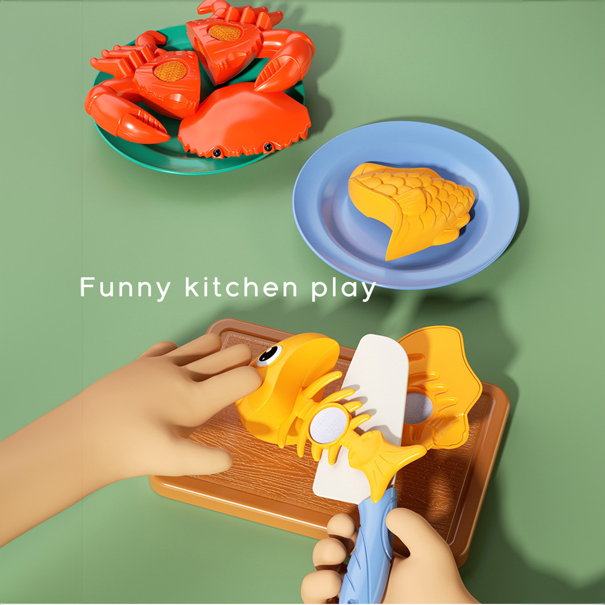 Cutting Play Food Toys Kitchen - Baby Food Quantity 评论和价格