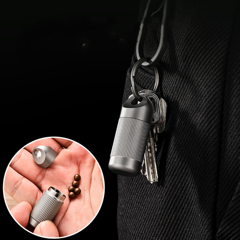 Titanium Alloy MINI Pill Box W - First Food Jar 评论和价格