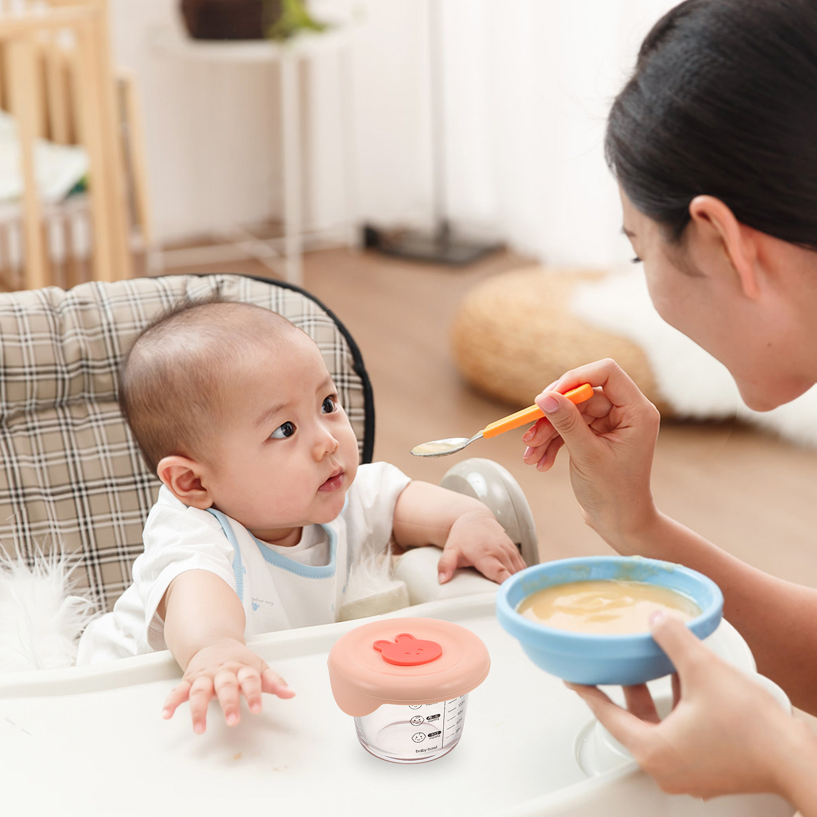 2Pcs Baby Food Storage Contain - Baby Food For Travelling 评论和价格