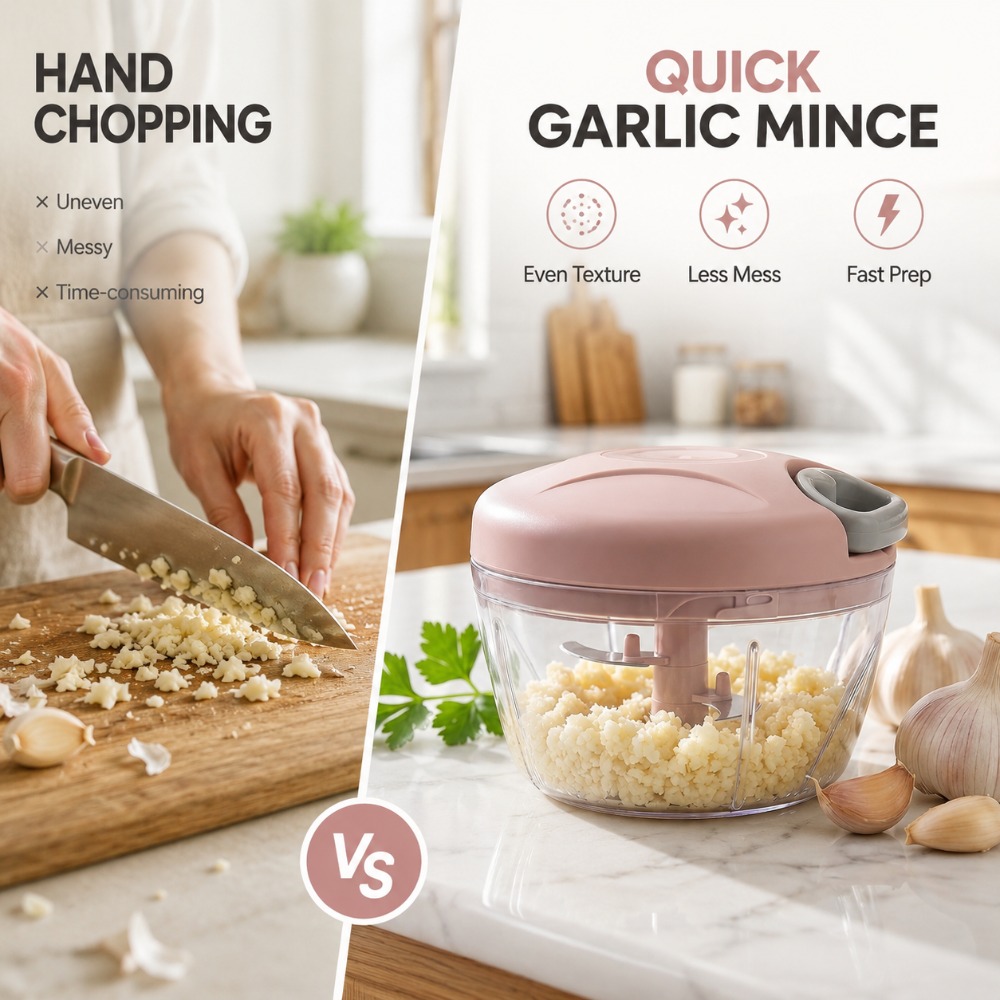 Manual Pull String Garlic Minc - Baby Food Vegetable 评论和价格