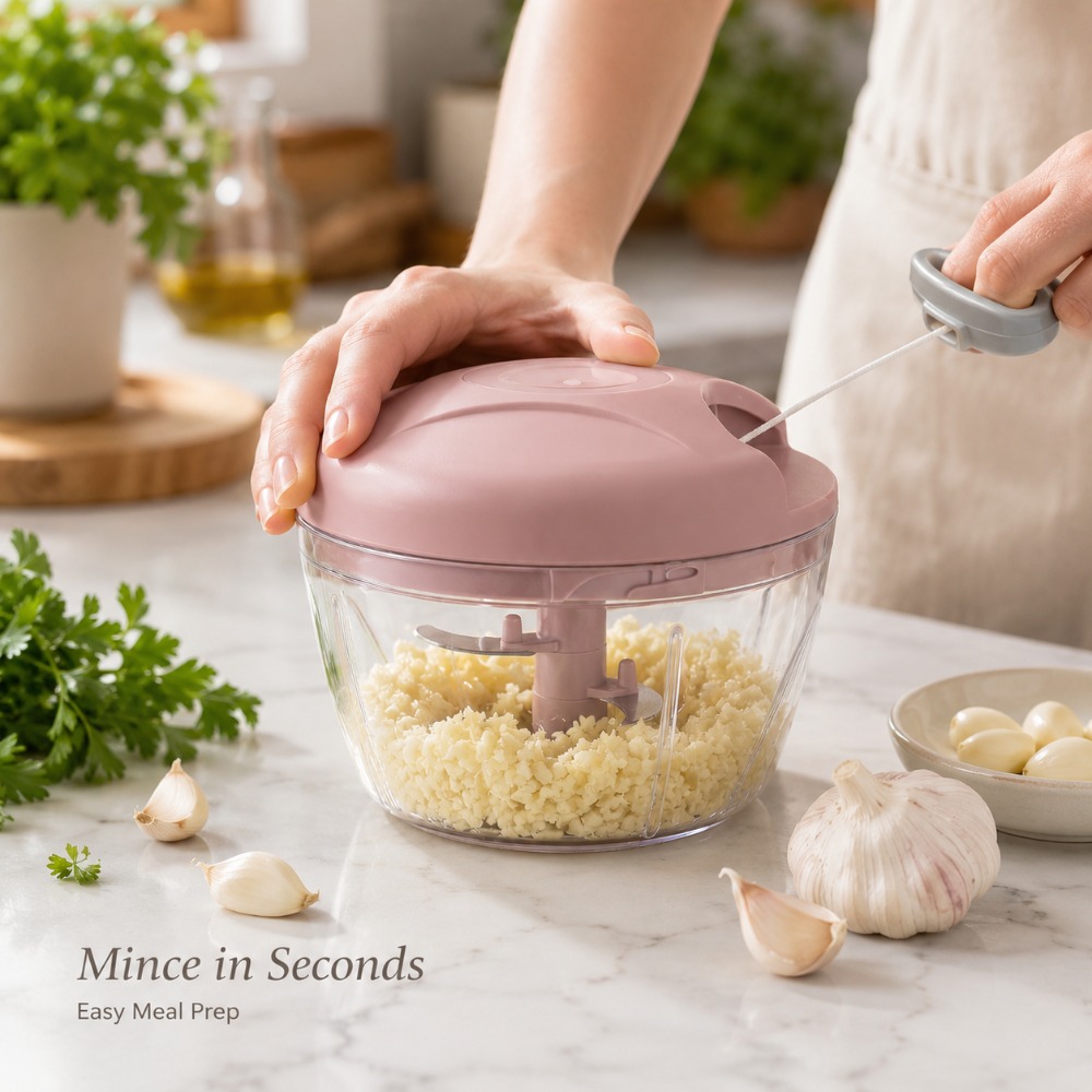 Manual Pull String Garlic Minc - Baby Food Vegetable 评论和价格