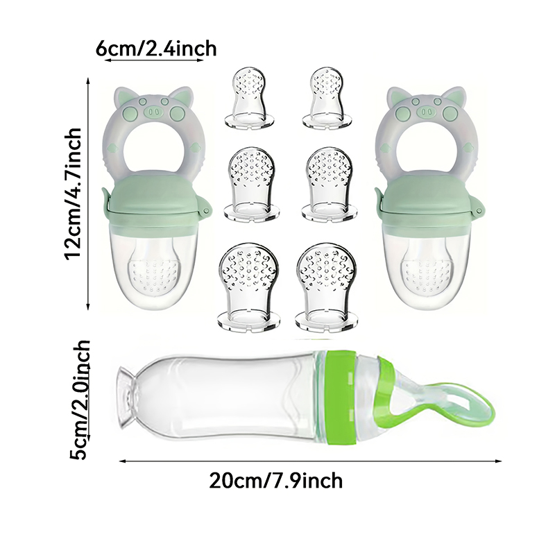 9pcs Feeding Cutlery:1 Silicon - Baby Rice Food 评论和价格