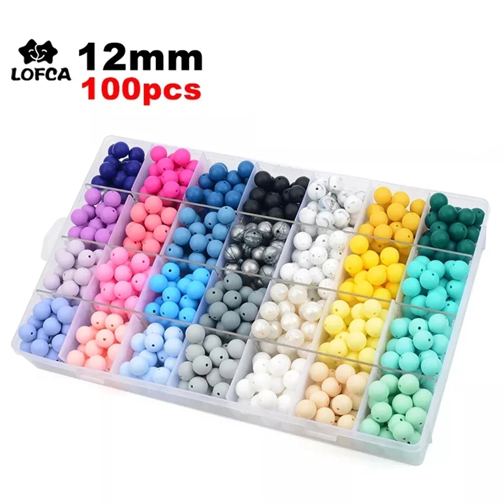 LOFCA 12mm 100pcs Silicone Bea - Baby Food Mixer 评论和价格