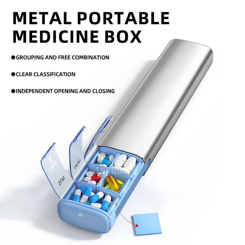7-Day Aluminum Alloy Pill Case - First Food Jar 评论和价格